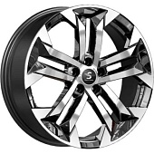 K&K КР015 7.5x19 5*108 ET47 DIA60.1 Алмаз черный Литой