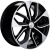 Khomen KHW 1703 7x17 5*110 ET46 DIA63.3 Black-FP Литой