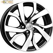 K&K Палермо 6.5x16 5*114.3 ET45 DIA64.1 Алмаз черный Литой