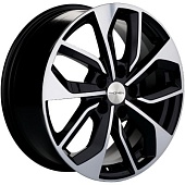 Khomen KHW 1703 7x17 5*112 ET46 DIA66.6 Black-FP Литой