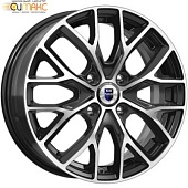 K&K Лилиом 6x16 4*100 ET49 DIA54.1 Алмаз черный Литой