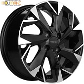 Khomen KHW 1402 5.5x14 4*100 ET43 DIA60.1 Black-FP Литой