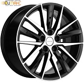 Khomen KHW 1807 8x18 5*112 ET39 DIA66.6 Black-FP Литой