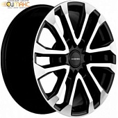 Khomen KHW 1805 7.5x18 6*139.7 ET20 DIA106.1 Black-FP Литой