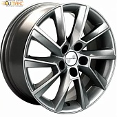 Khomen KHW 1507 6x15 5*100 ET38 DIA57.1 F-Silver-FP Литой