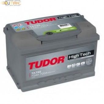 Аккумулятор TUDOR High-Tech 72 А/ч обратная R+ EN 720A, 278x175x175 TA722