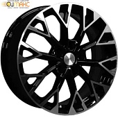 Khomen KHW 1718 7x17 5*108 ET45 DIA60.1 Black-FP Литой