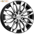 K&K Канзаши 5.5x14 4*108 ET24 DIA65.1 Алмаз черный Литой