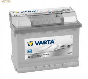 Аккумулятор VARTA Silver Dynamic 63 А/ч обратная R+ EN 610A, 242x175x190 D15 563 400 061 316 2
