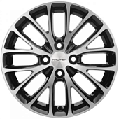 Khomen KHW 1506 6x15 4*100 ET45 DIA56.6 Black-FP Литой
