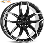 Rial Lucca 6.5x17 4*100 ET49 DIA54.1 Diamond Black Front Polished Литой