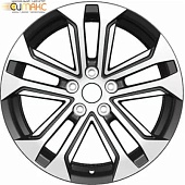 Khomen KHW 1803 7x18 5*108 ET40 DIA60.1 Black-FP Литой