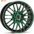 Borbet CW4 8x17 5*112 ET48 DIA72.6 Black Green Glossy Литой