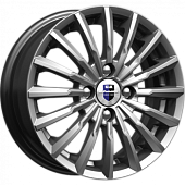 K&K Акцент 7x17 4*100 ET41 DIA60.1 Дарк платинум Литой