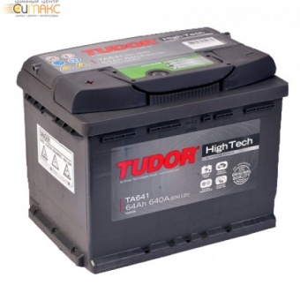 Аккумулятор TUDOR High-Tech 64 А/ч прямая L+ EN 640A, 242x175x190 TA641