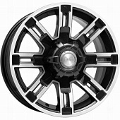 K&K Полюс 7.5x16 6*139.7 ET30 DIA108.1 Алмаз черный Литой