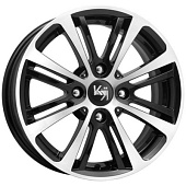 K&K Беринг 6.5x15 4*108 ET18 DIA65.1 Алмаз черный Литой