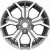 Khomen KHW 1715 7x17 5*114.3 ET43.5 DIA67.1 Gray-FP Литой