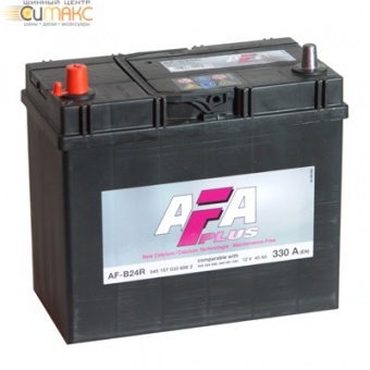 Аккумулятор AFA PLUS 45 А/ч прямая L+ EN 330A, 238x129x227 AF-B24R