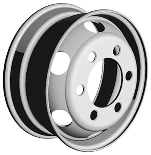 Kronprinz 6x17,5/6x222,25 ET118,3 D164 B22DS44 Silver (356-3101012-01) (9 мм) ISUZU,HINO,Hyundai 1 800 кг внутр. штампованный 
