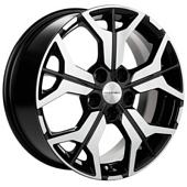 Khomen KHW 1715 7x17 5*114.3 ET43.5 DIA67.1 Black-FP Литой